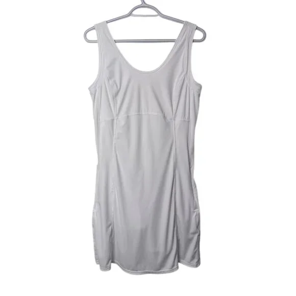 Lole white mini dress with inner shorts size L - Picture 10 of 11